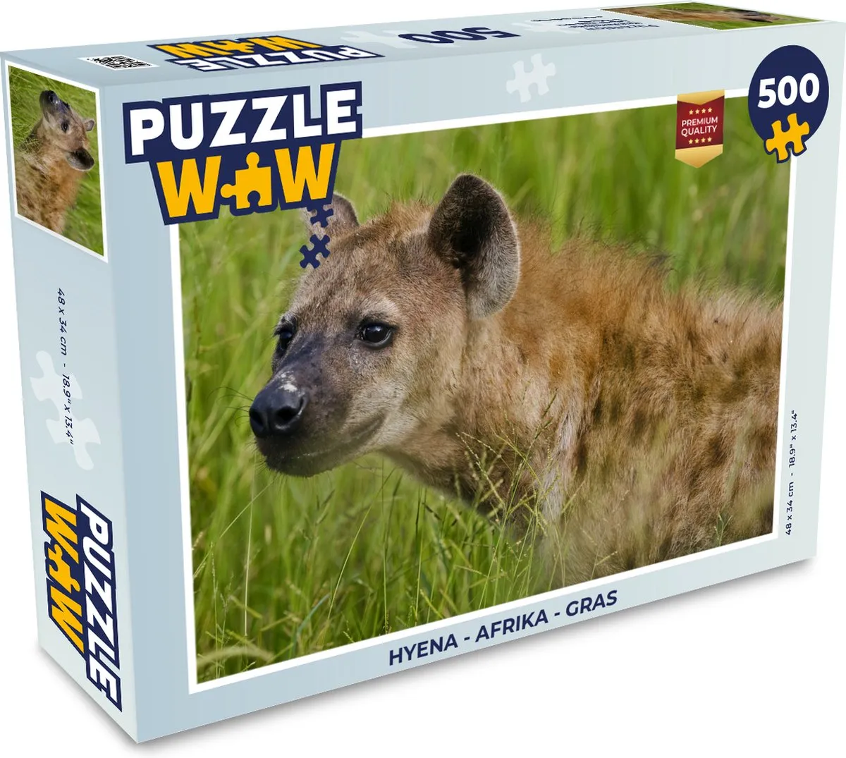 PuzzleWow Hyena Afrika Legpuzzel 500 Stuks