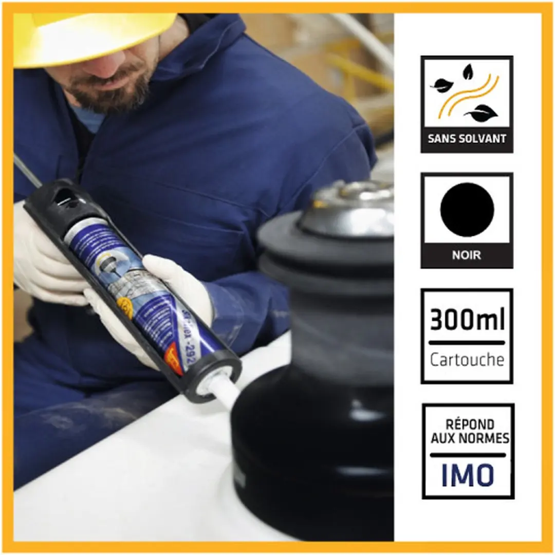 Sika Sikaflex-291i 300ml Lijmkit - Zwart - afbeelding 2 van 3
