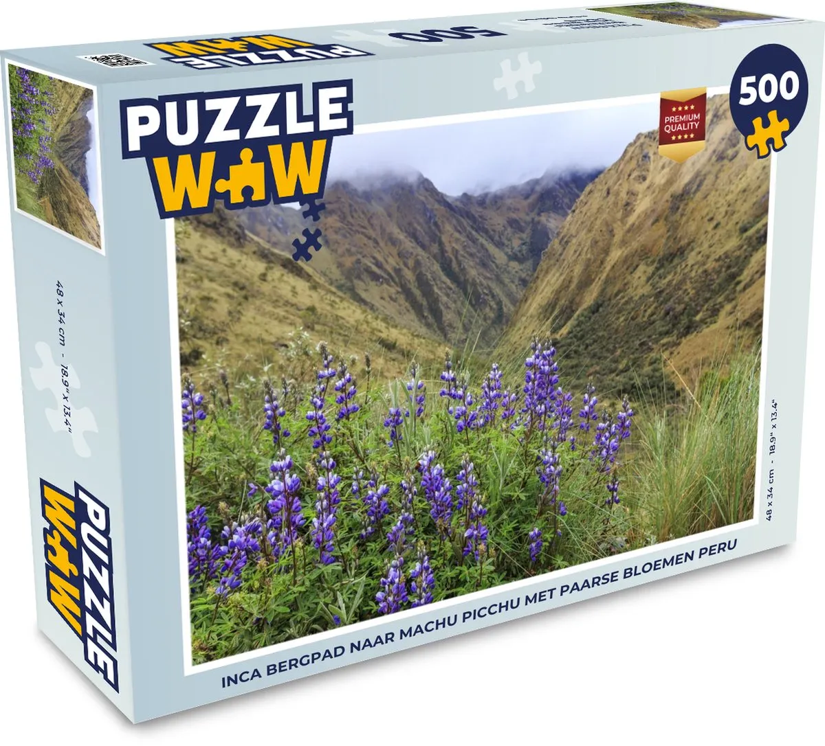 PuzzleWow Inca Machu Picchu Puzzel 500 Stuks - Multicolor