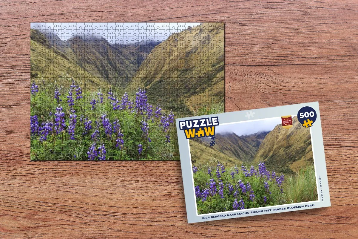 PuzzleWow Inca Machu Picchu Puzzel 500 Stuks - Multicolor