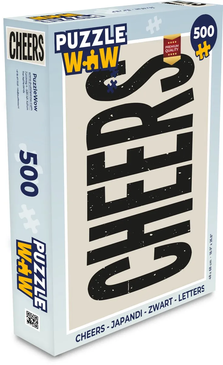 PuzzleWow Cheers Japandi Legpuzzel 500 Stuks