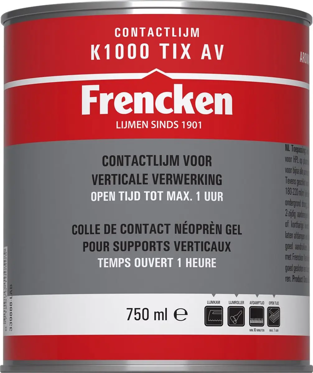 Frencken Contactlijm k1000 tix av 750 ml