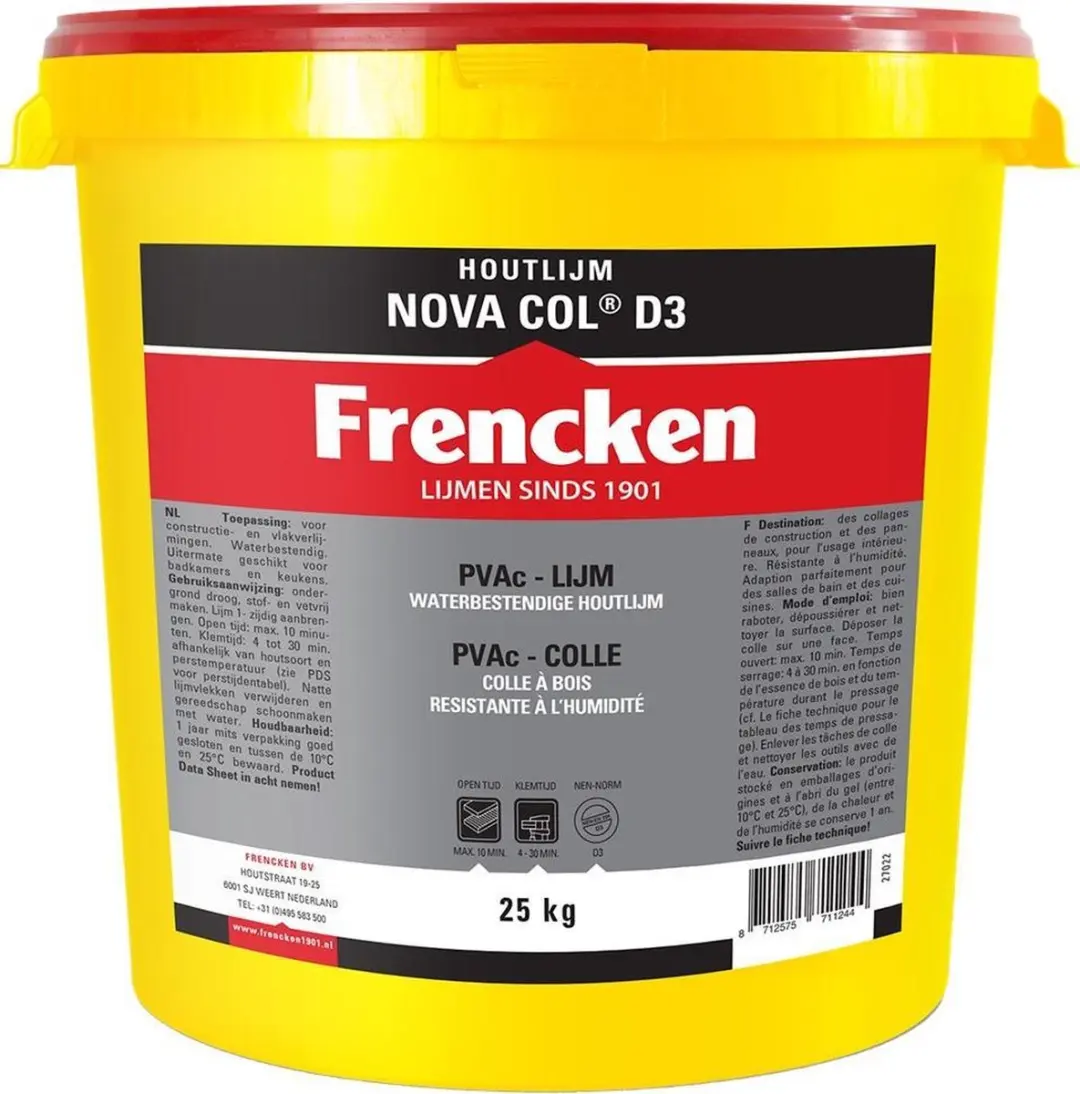 Frencken NOVA COL D3 Houtlijm 25kg