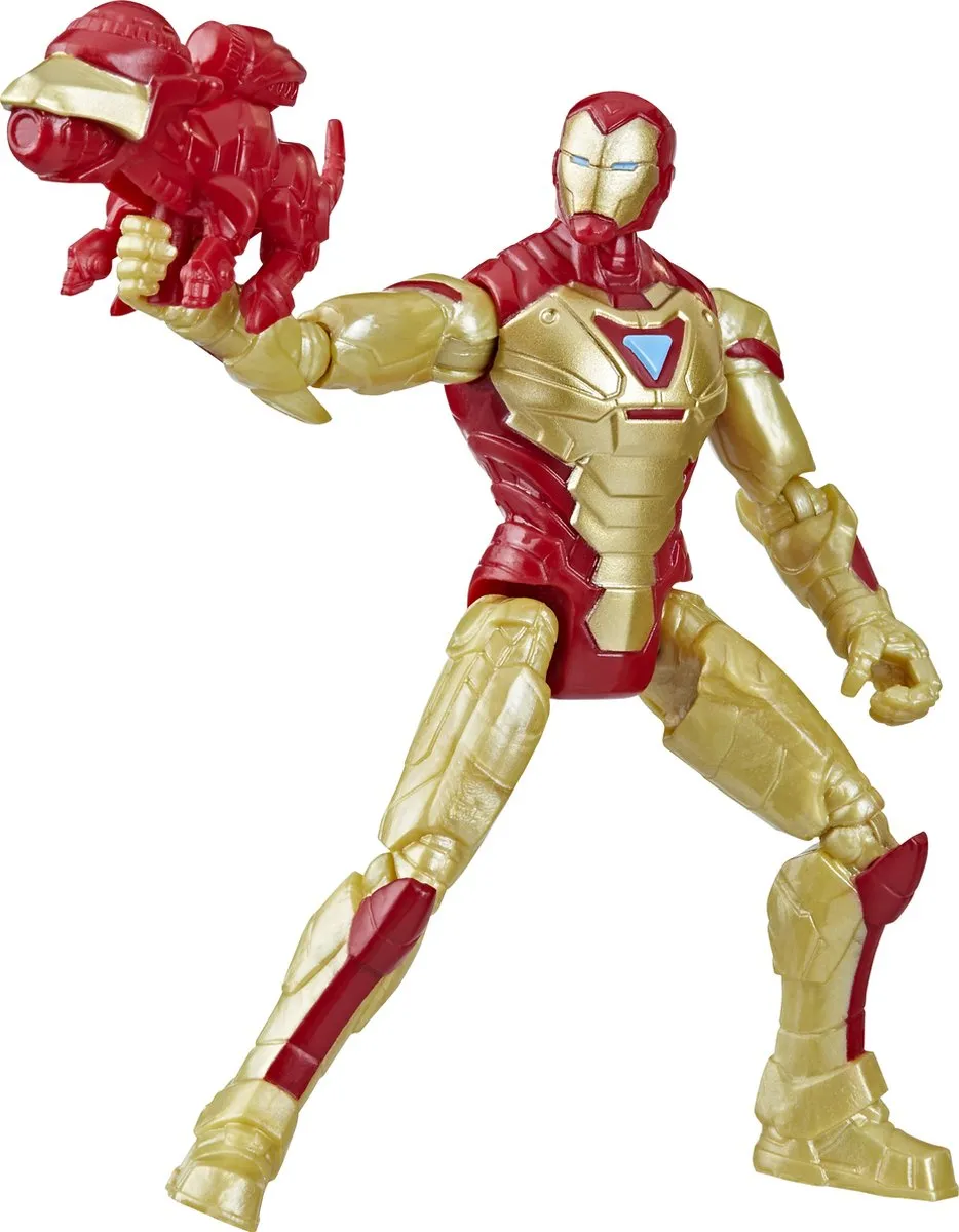 Marvel Mech Strike Mechasaurs Iron Man Actiefiguur F66725X2 - 10 cm