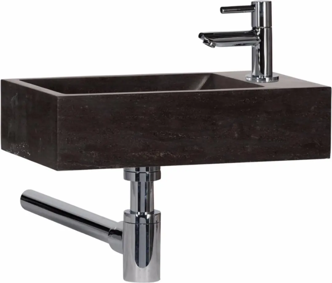 Saqu Nature Collection Fontein 40x22x10cm - Rechts - Hardsteen - afbeelding 3 van 6