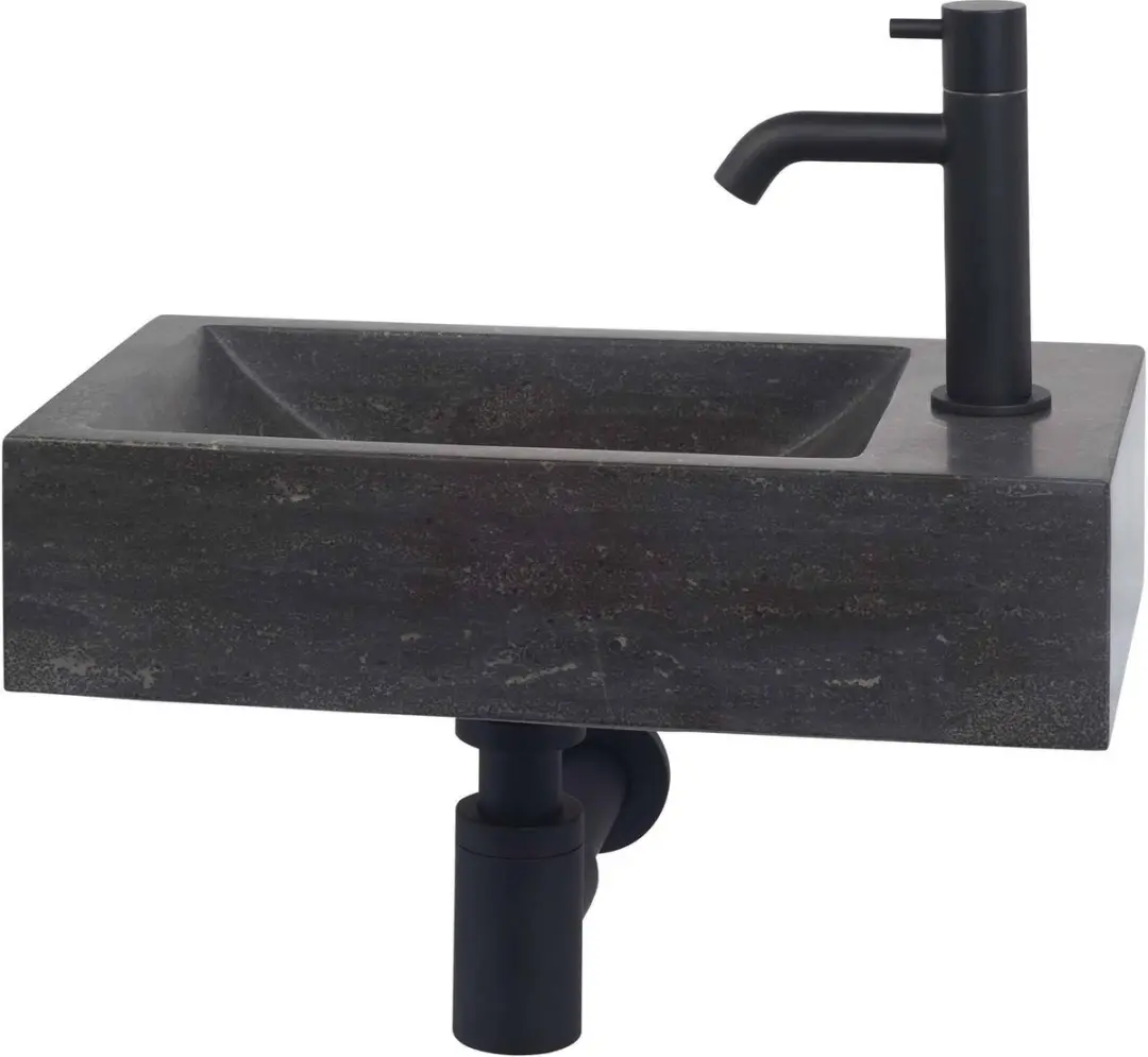 Saqu Nature Collection Fontein 40x22x10cm - Rechts - Hardsteen - afbeelding 4 van 6