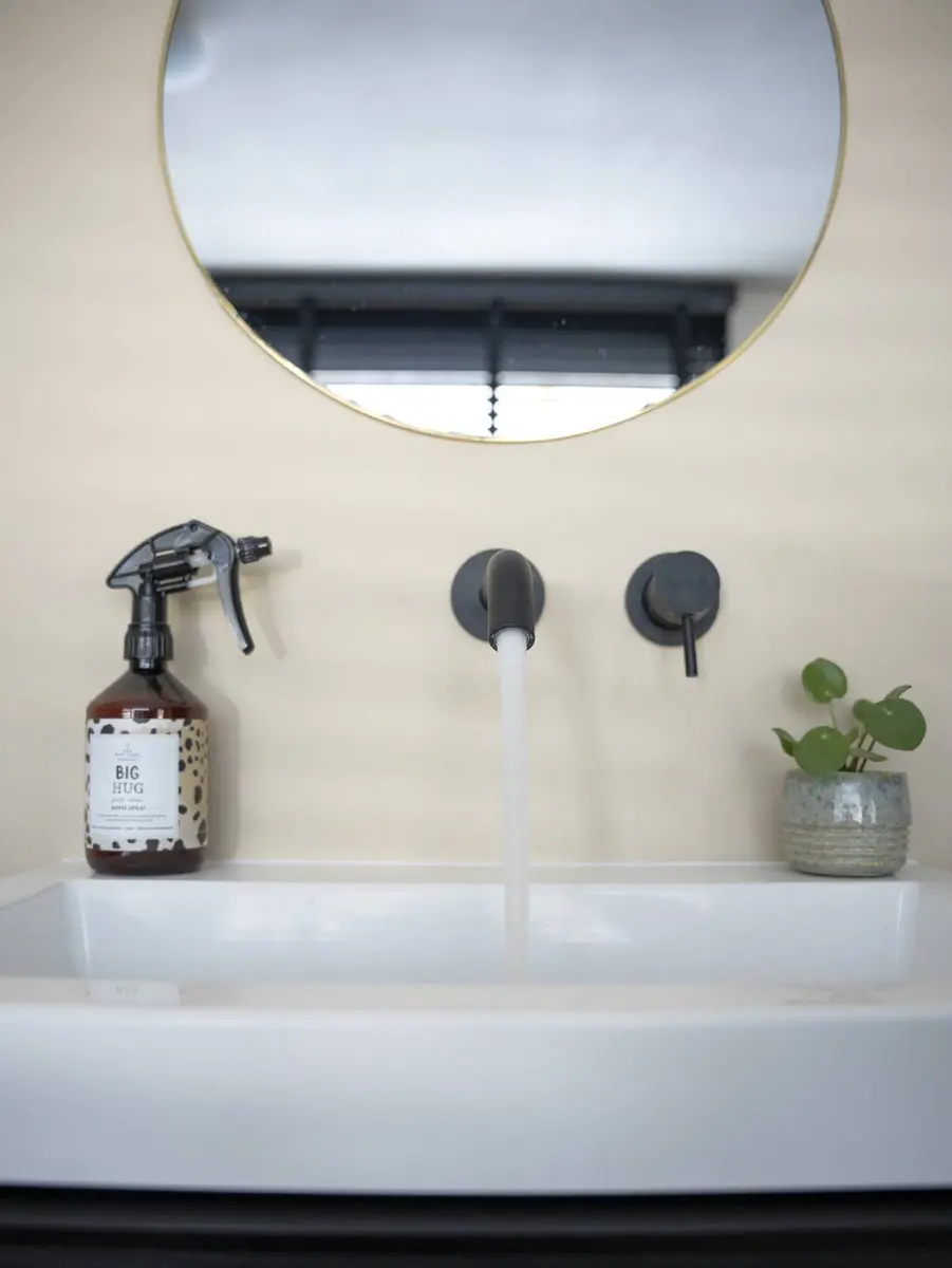 Saqu Eurotrend Inbouw Wastafelkraan Mat Zwart - 10.3L/min - afbeelding 5 van 6