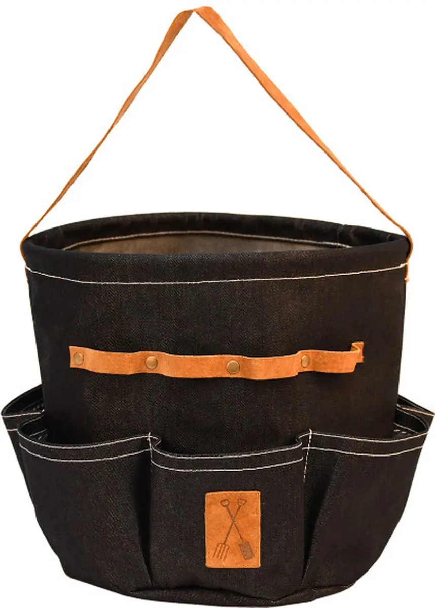 Esschert Design denim tuingereedschapstas