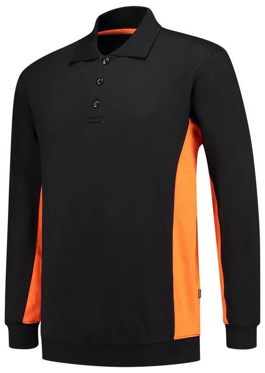 Tricorp 302003 Polosweater Bicolor - Zwart/Oranje L - afbeelding 3 van 6