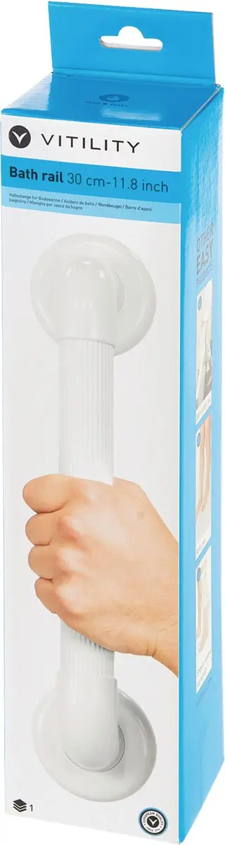 Vitility Wandbeugel Klein 30 cm - Wit - afbeelding 3 van 6