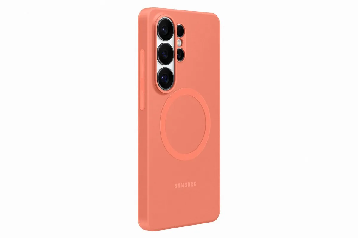Samsung Galaxy S26 Ultra Silicone Magnet Hoesje - Koraalrood EF-ES948COEGWW