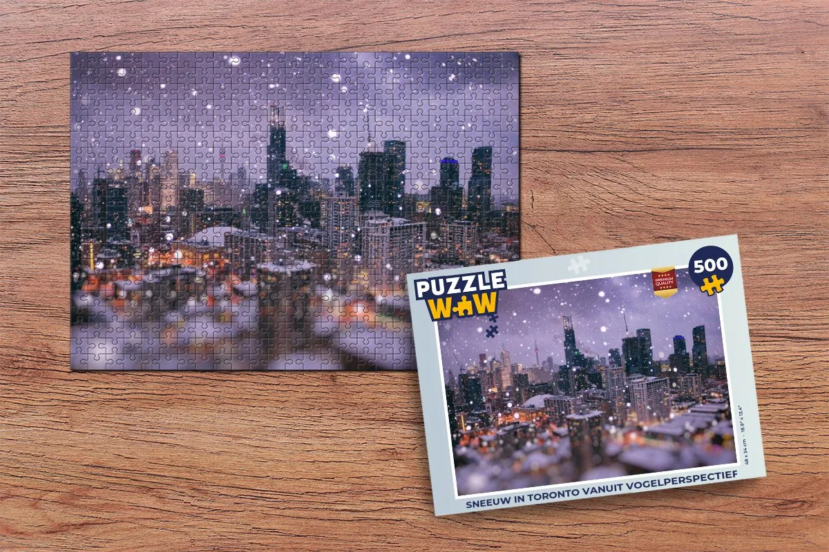 PuzzleWow Toronto Legpuzzel 500 Stuks - Multicolor