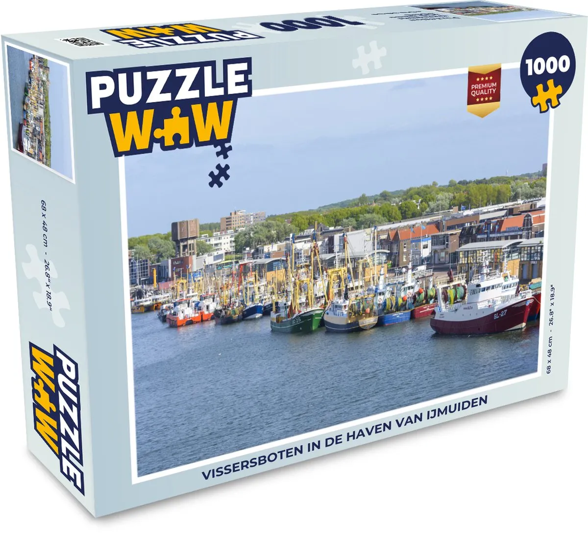 PuzzleWow Legpuzzel Vissersboten IJmuiden 1000 Stuks