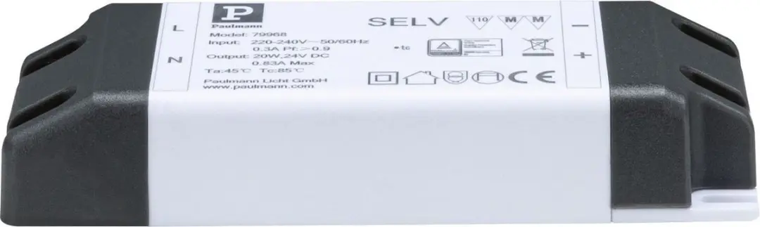 Paulmann 79968 Voeding-railsysteem 20W Wit - afbeelding 2 van 2