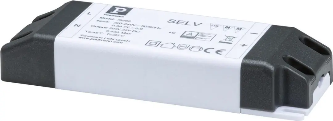 Paulmann 79968 Voeding-railsysteem 20W Wit