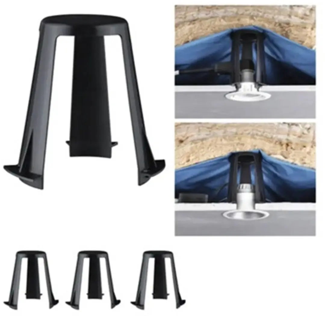 Paulmann Afstandhouder Inbouwlampen 62-90mm - 3 Stuks Zwart - afbeelding 2 van 2