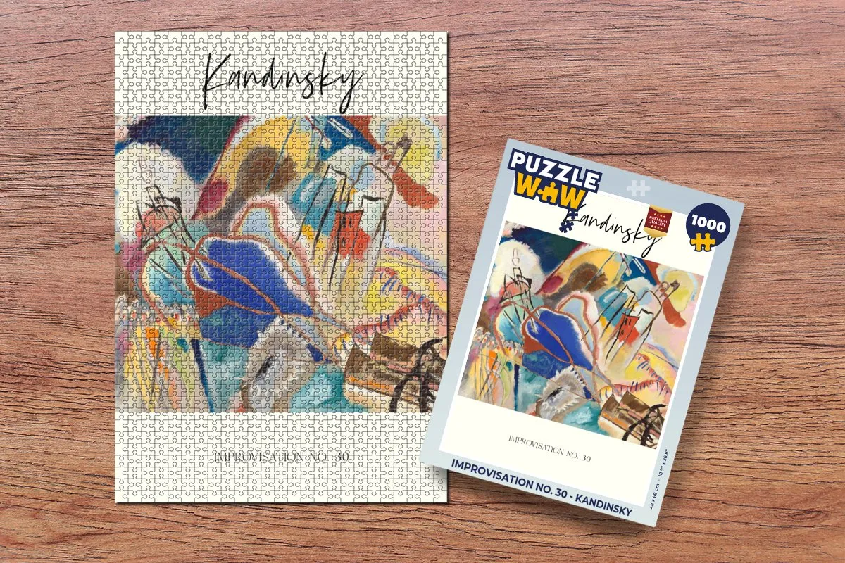 PuzzleWow Improvisation no. 30 Kandinsky Legpuzzel 1000 Stuks - Multicolor