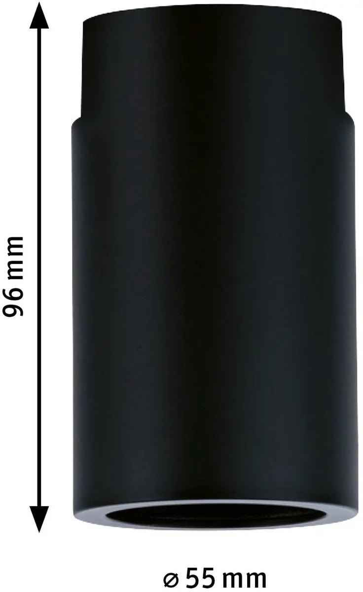 Paulmann URail Socket Plafondlamp E27 - Zwart - afbeelding 5 van 6
