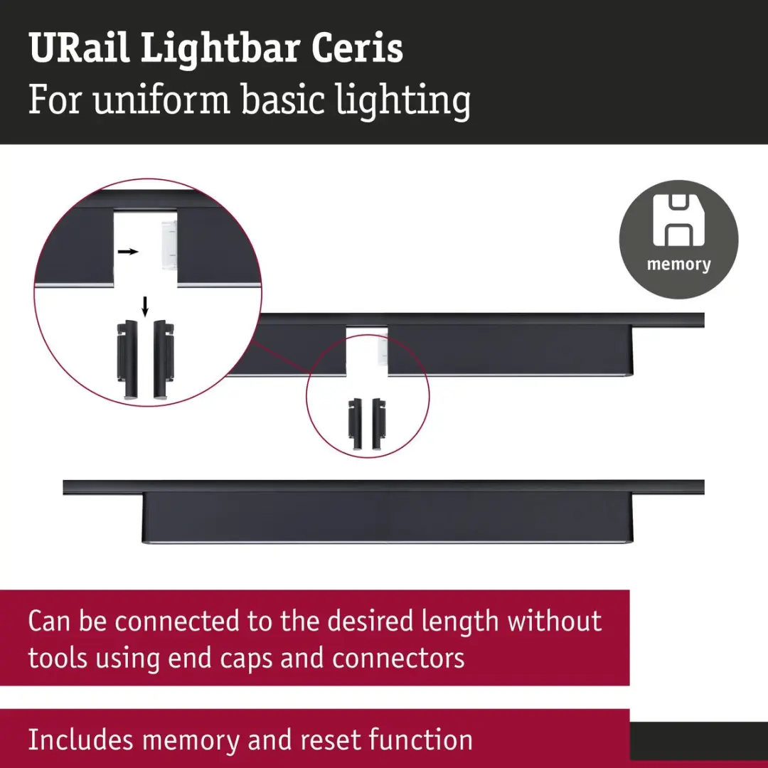 Paulmann URail LED-railspot 9.5W - Zwart - afbeelding 4 van 6