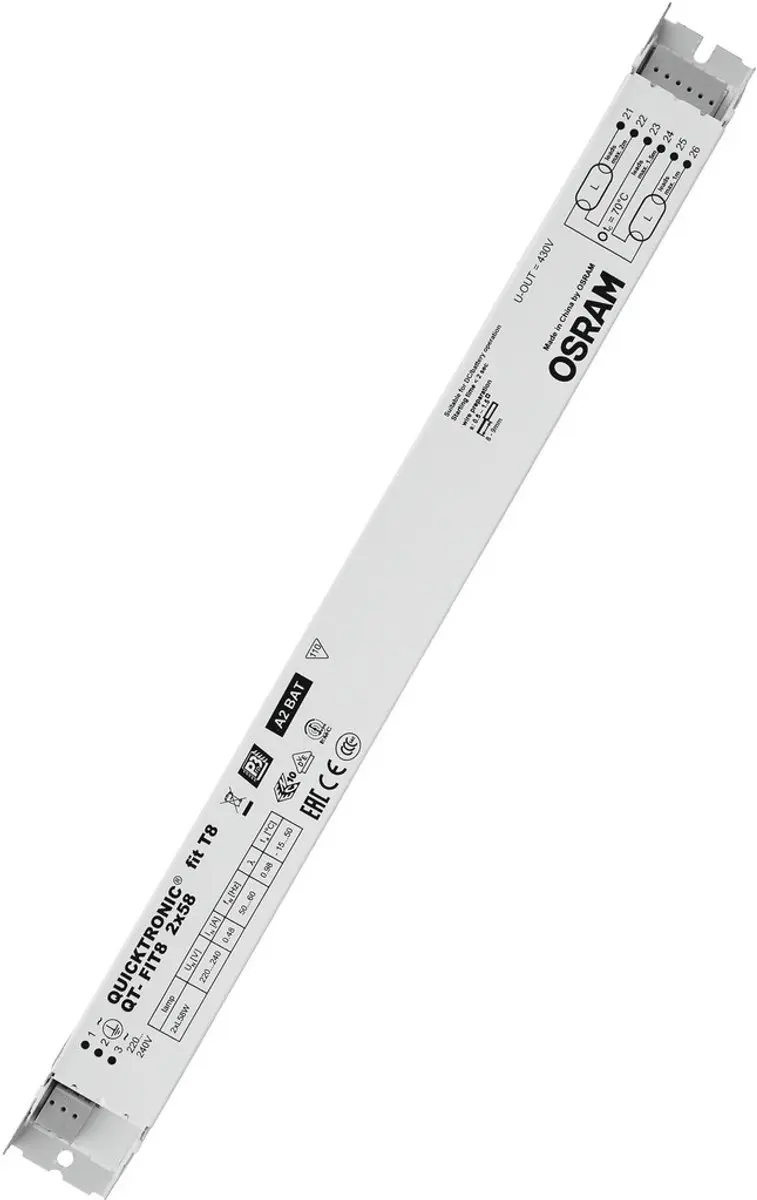 Osram QT-FIT8 Voorschakelapparaat 2x58W