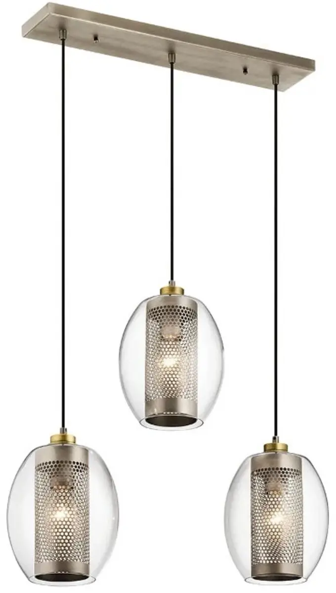 Elstead Lighting Rechthoekige plafondplaat Antique Pewter - afbeelding 3 van 5