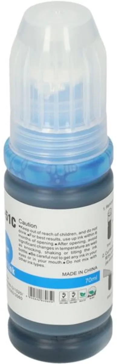 PrintAbout GI-51C Inktcartridge Cyaan - 70ml - o.a. Canon PIXMA G3501