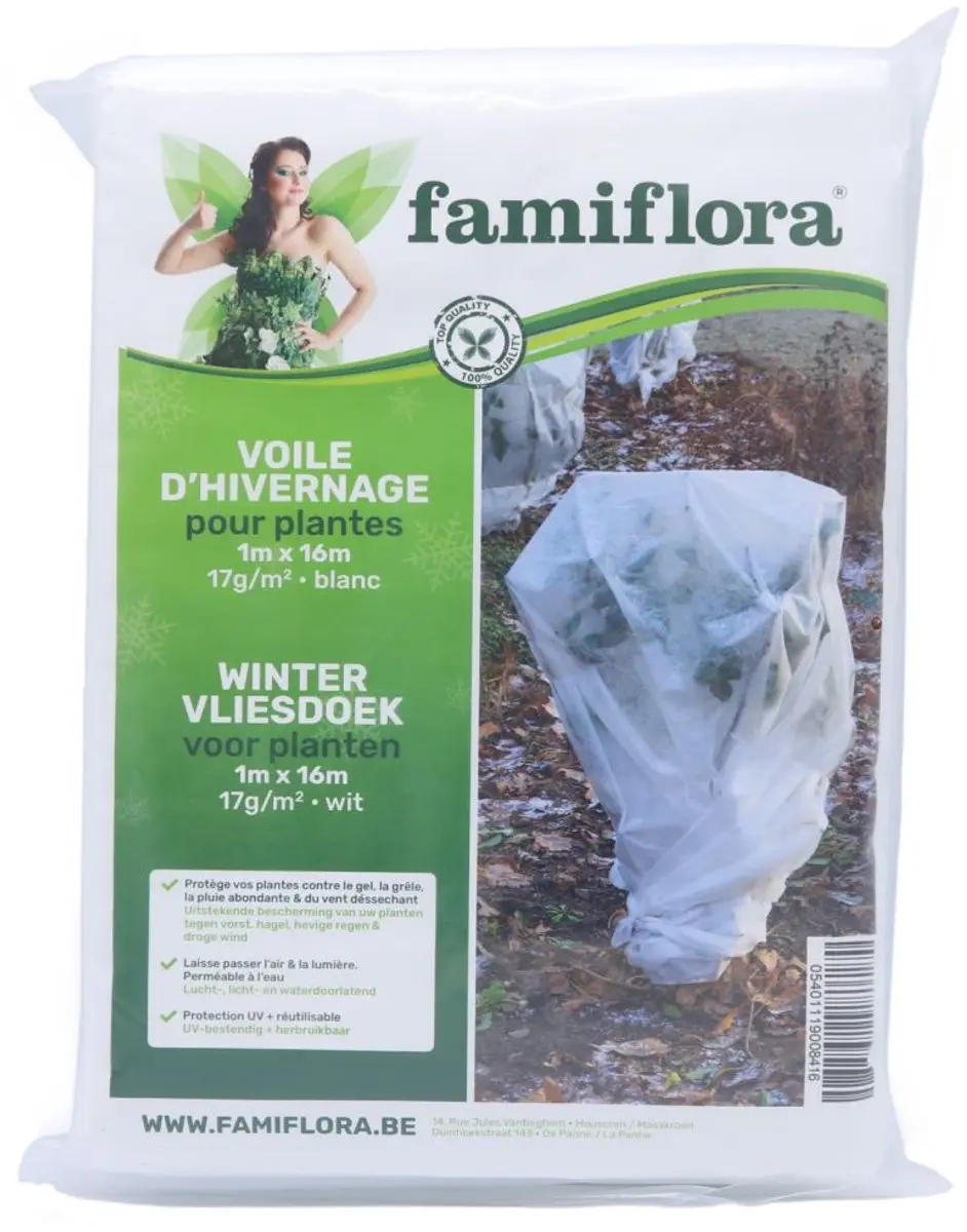 Famiflora Winter Vliesdoek 1x16m 17g/m²