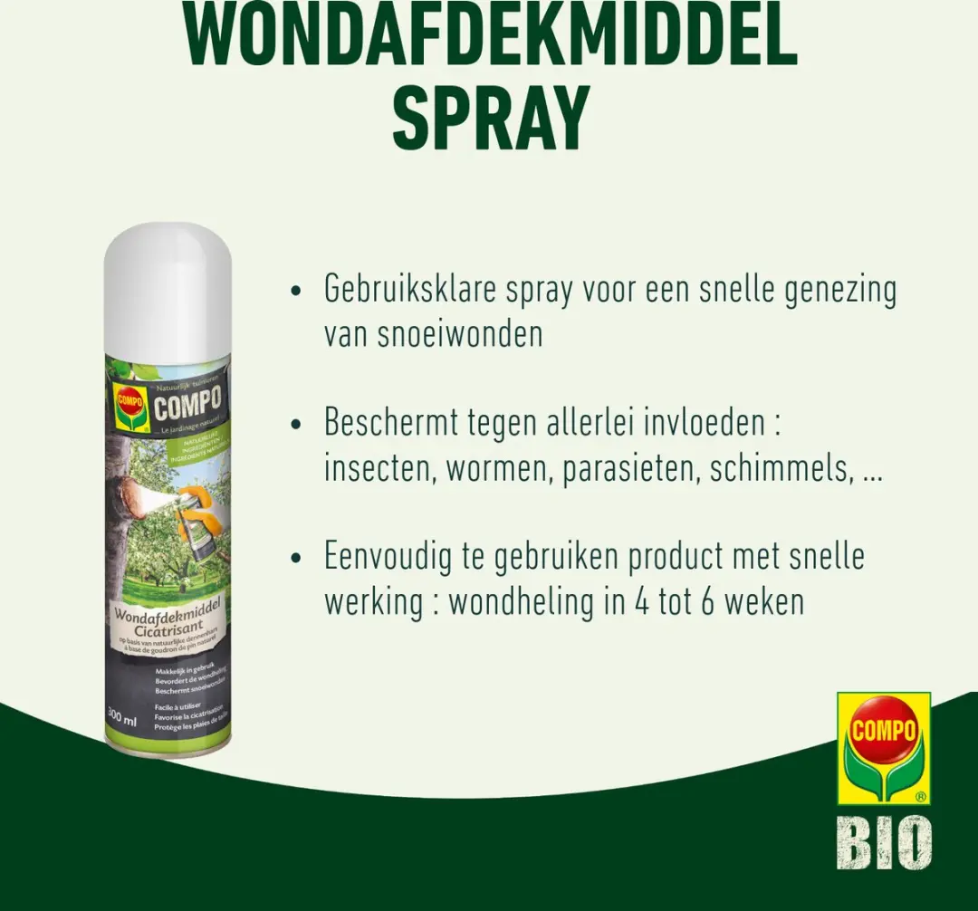Compo Wondafdekmiddel Spray 300ml - afbeelding 2 van 5