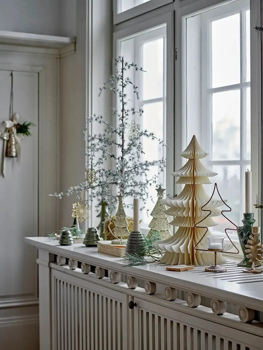 Bloomingville Vita Kerstboom 90x35cm - Bruin/ Groen - afbeelding 2 van 3