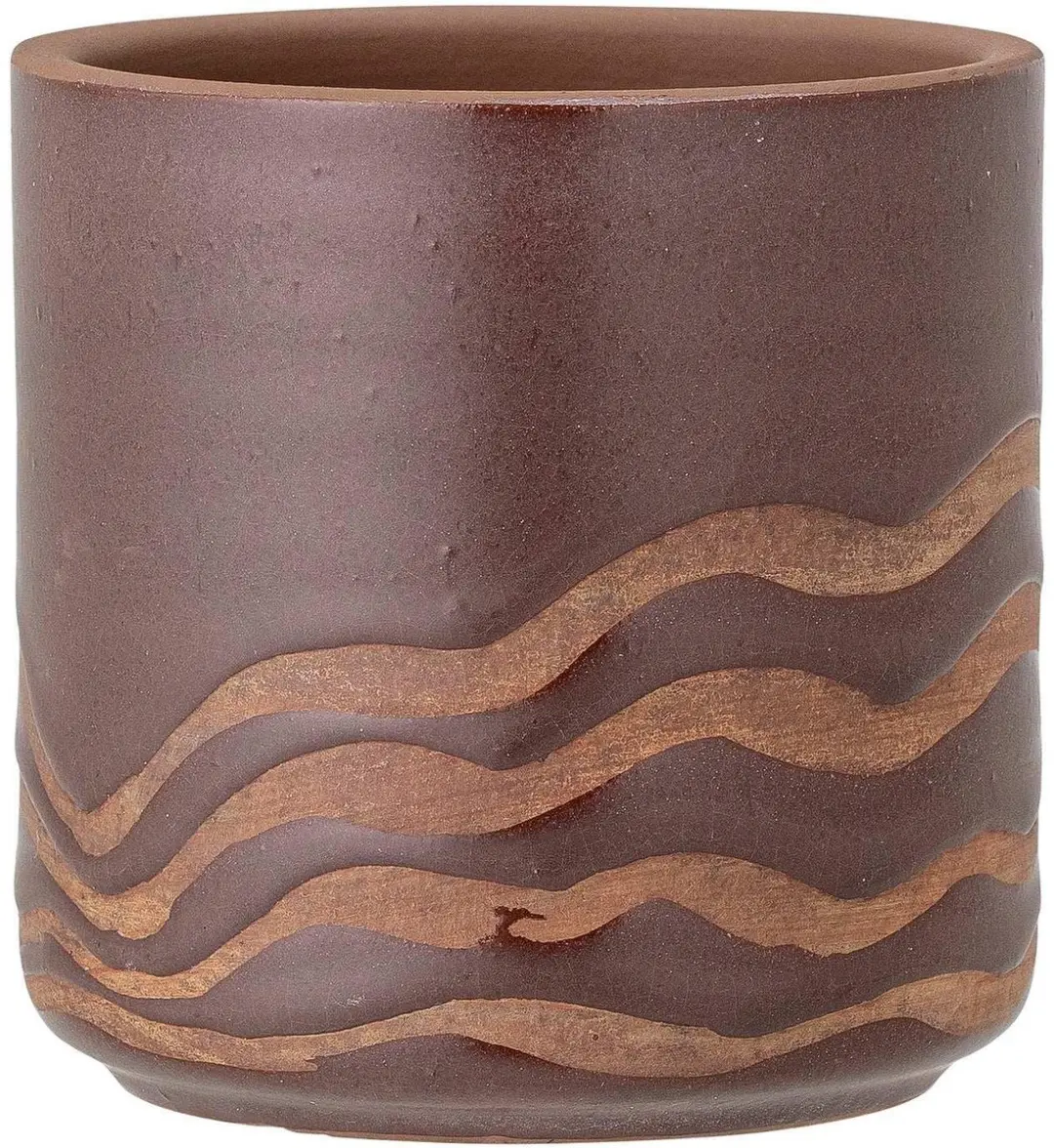 Bloomingville Bloempot terracotta bruin Haakon 12cm
