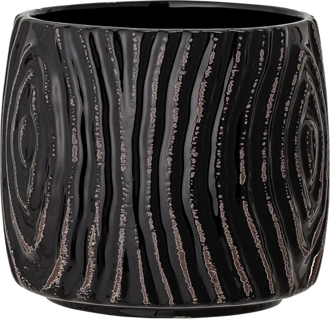 Bloomingville Bloempot Hena zwart 12cm