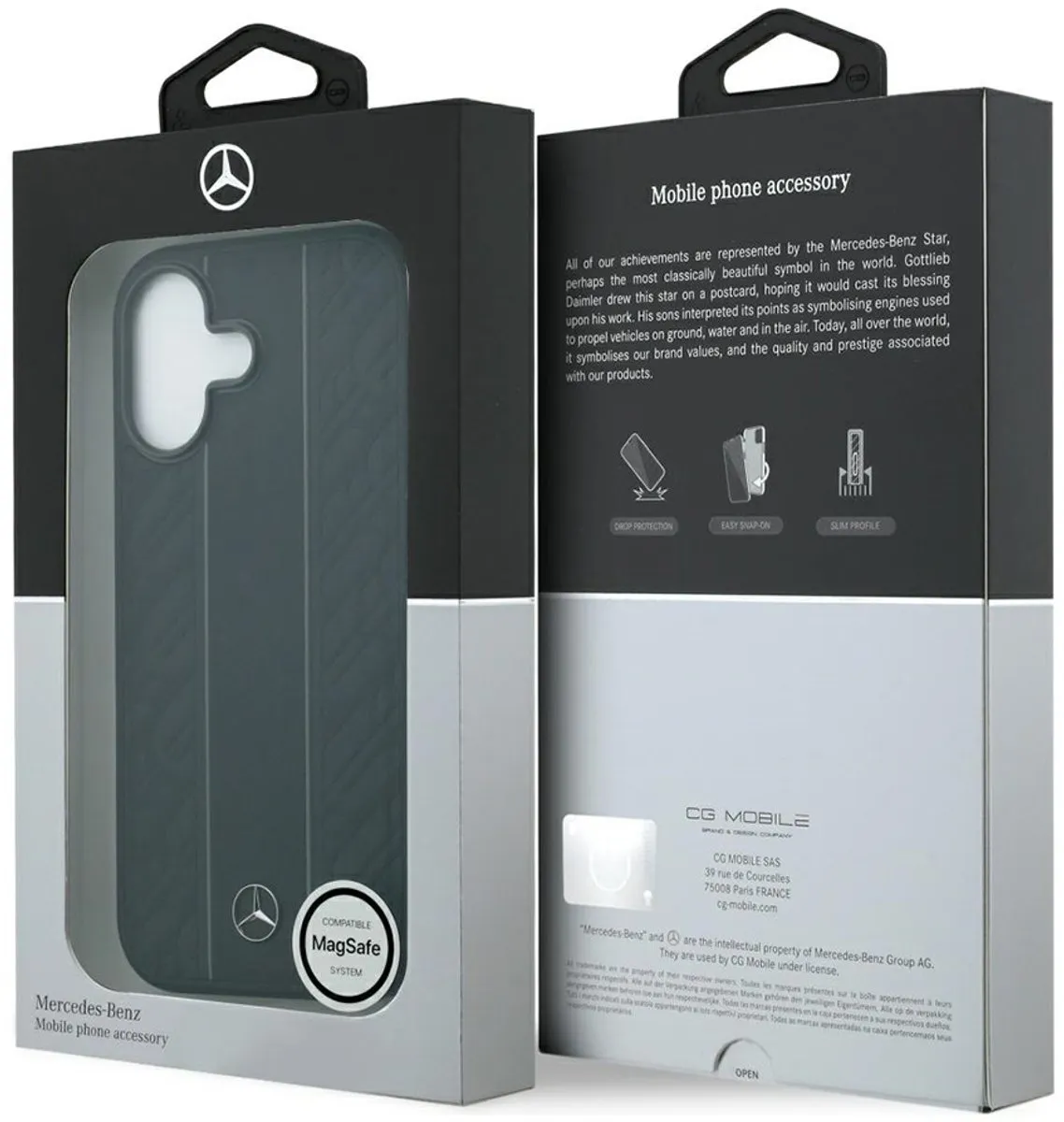 Mercedes-Benz Backcase Hoesje iPhone 17 - Effen Zwart - 3666339506223