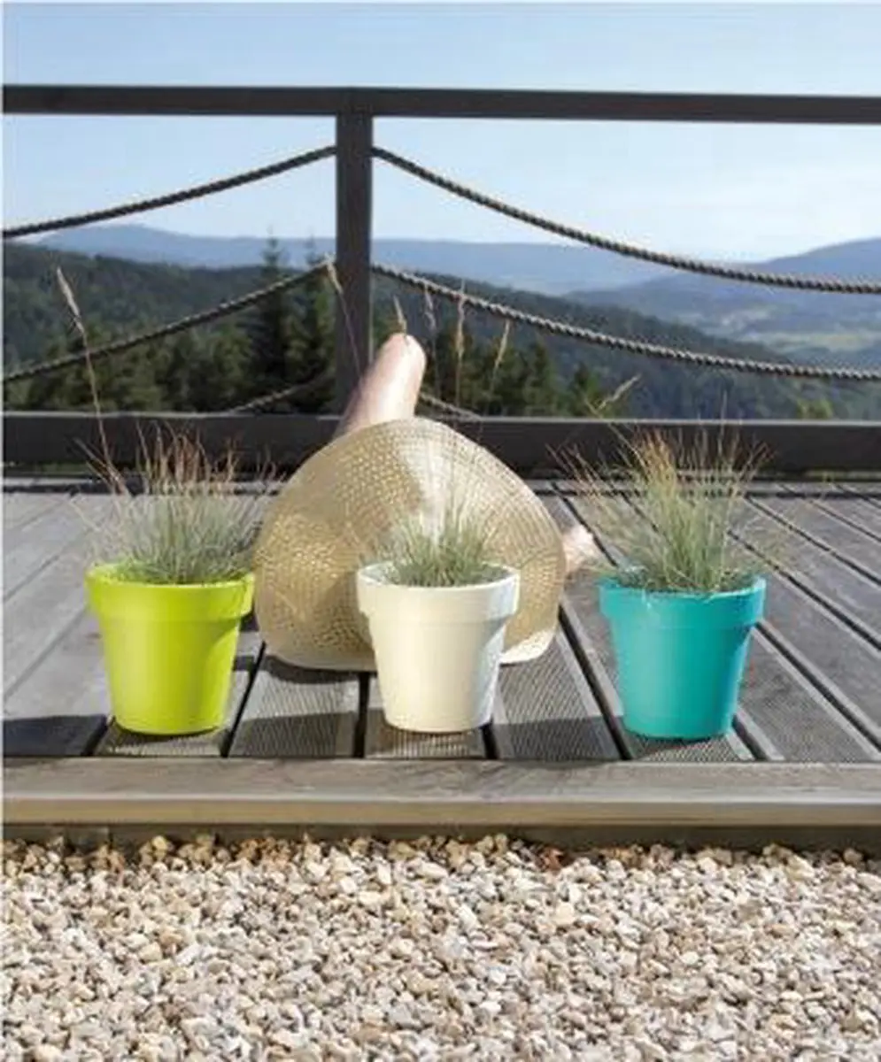 Prosperplast Lofly Bloempot Wit Ø47,6cm - afbeelding 3 van 3