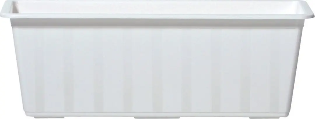 Prosperplast Plantenbak/bloembak/balkonbak Agro - wit - kunststof - 50 x 18 x 14 cm
