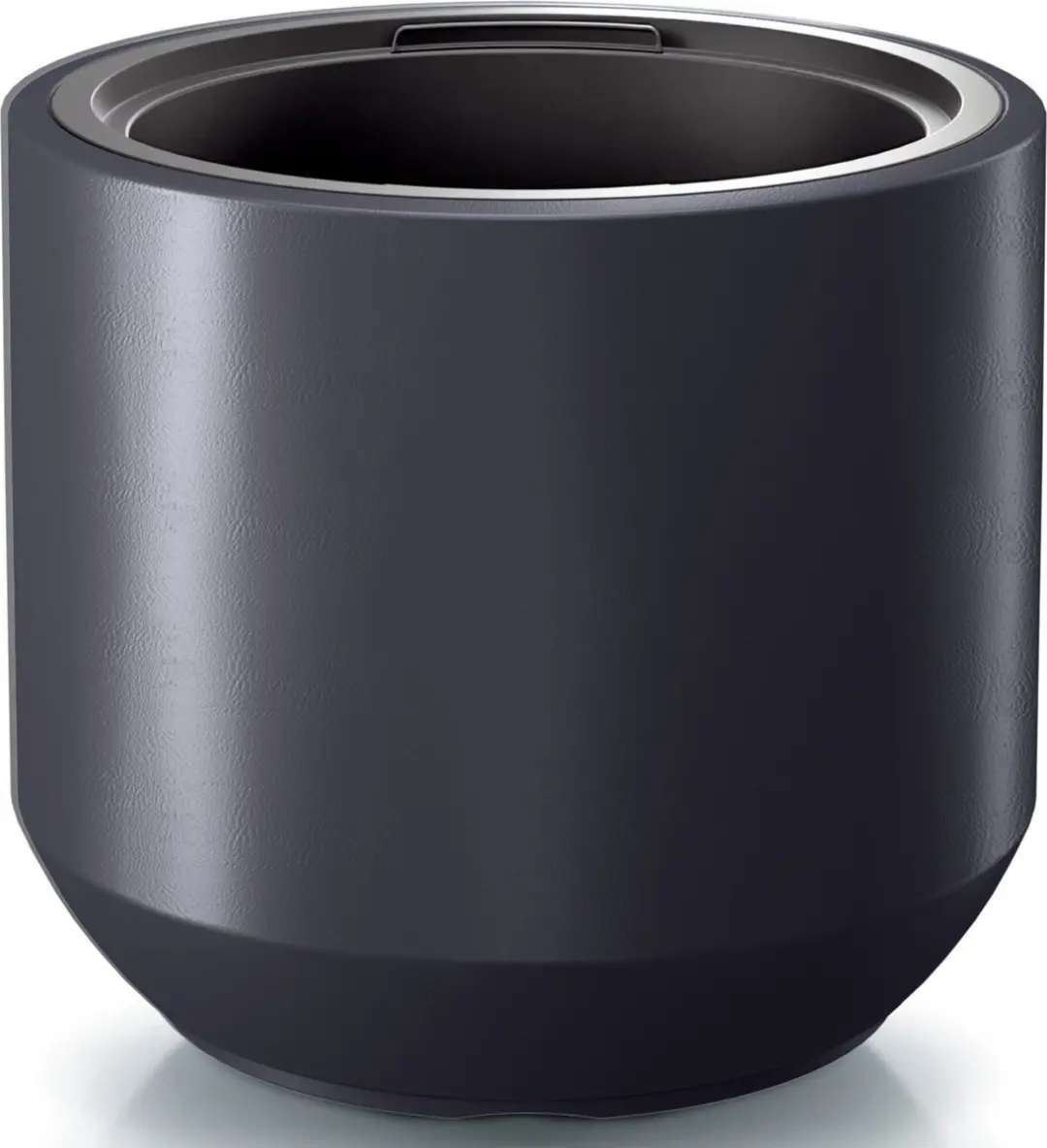 Prosperplast Plantenpot/bloempot Sevilla - buiten/binnen - kunststof - antraciet - D39 x H35 cm - met binnenpot