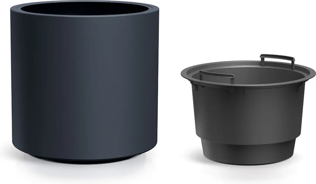 Prosperplast Heos R Bloempot 47cm - Antraciet - afbeelding 2 van 4