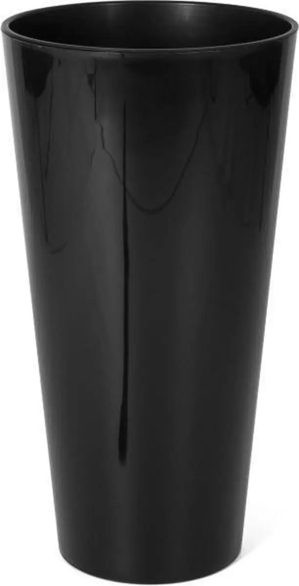 Bloempot Buiten Hoog Rond Tubus Slim Shine 40cm ANTRACIET Prosperplast