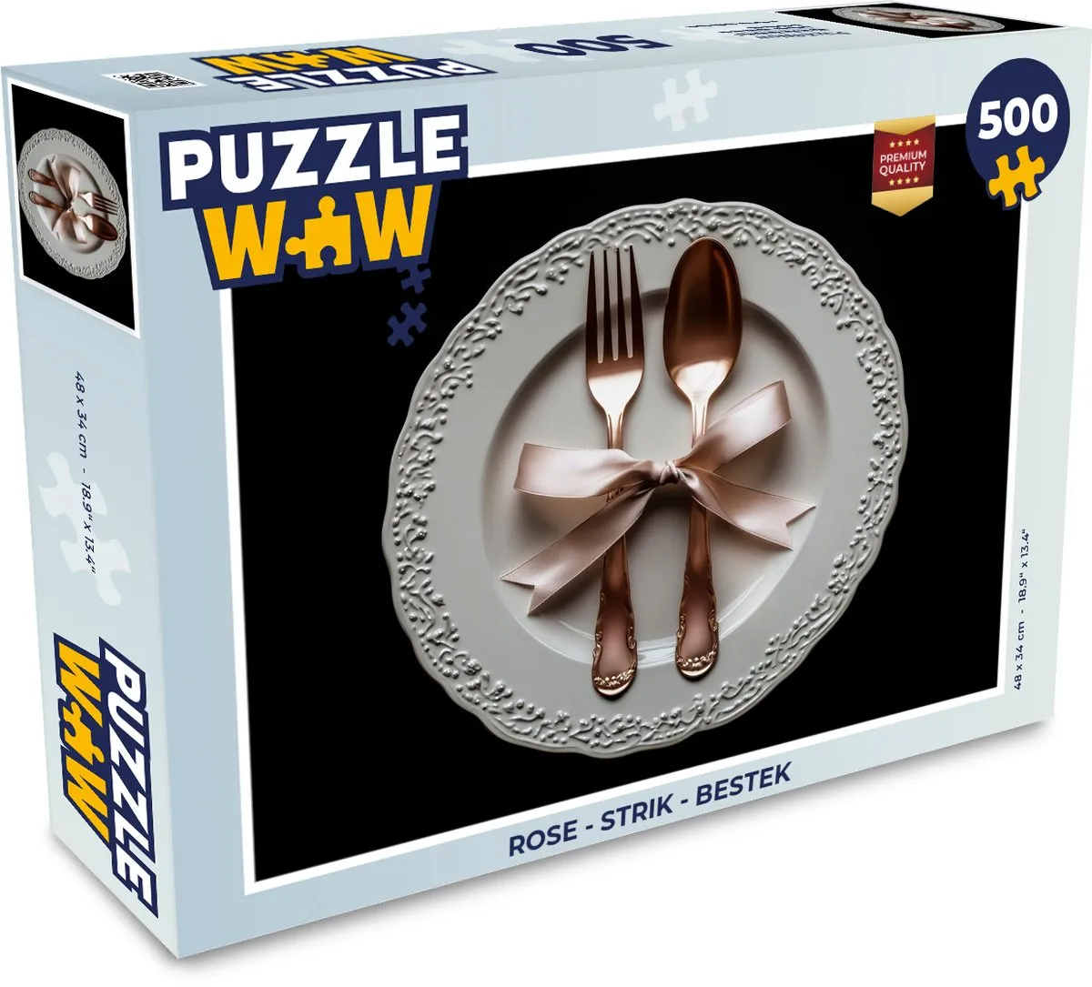 PuzzleWow Rose Strik Legpuzzel 500 Stuks
