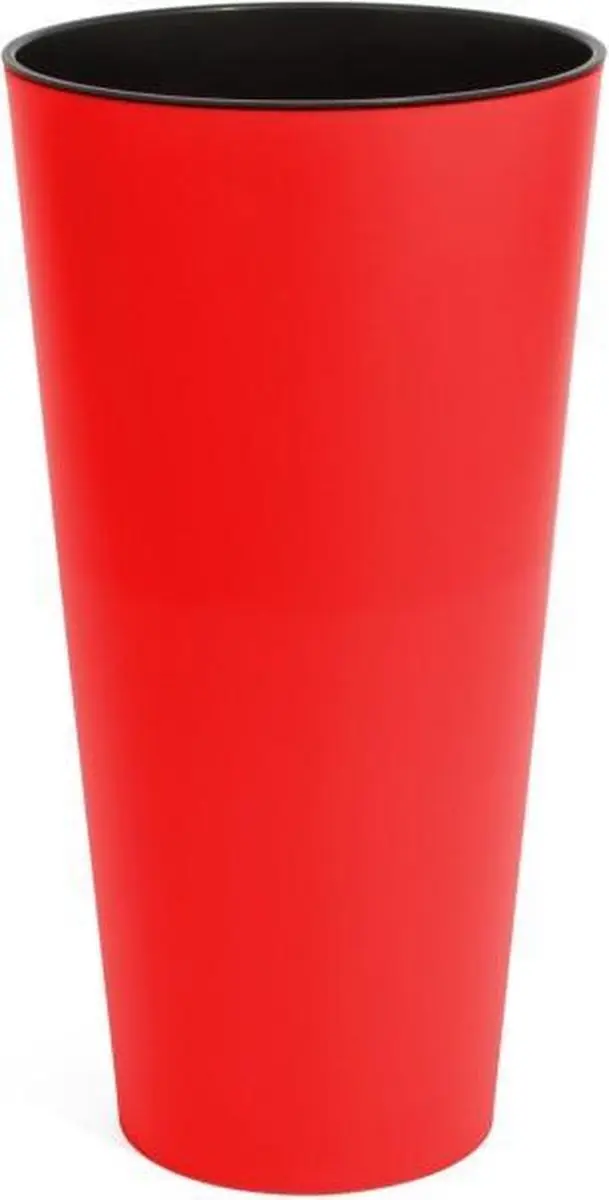 Bloempot Buiten Hoog Rond Tubus Slim 20cm KORAALROOD Prosperplast