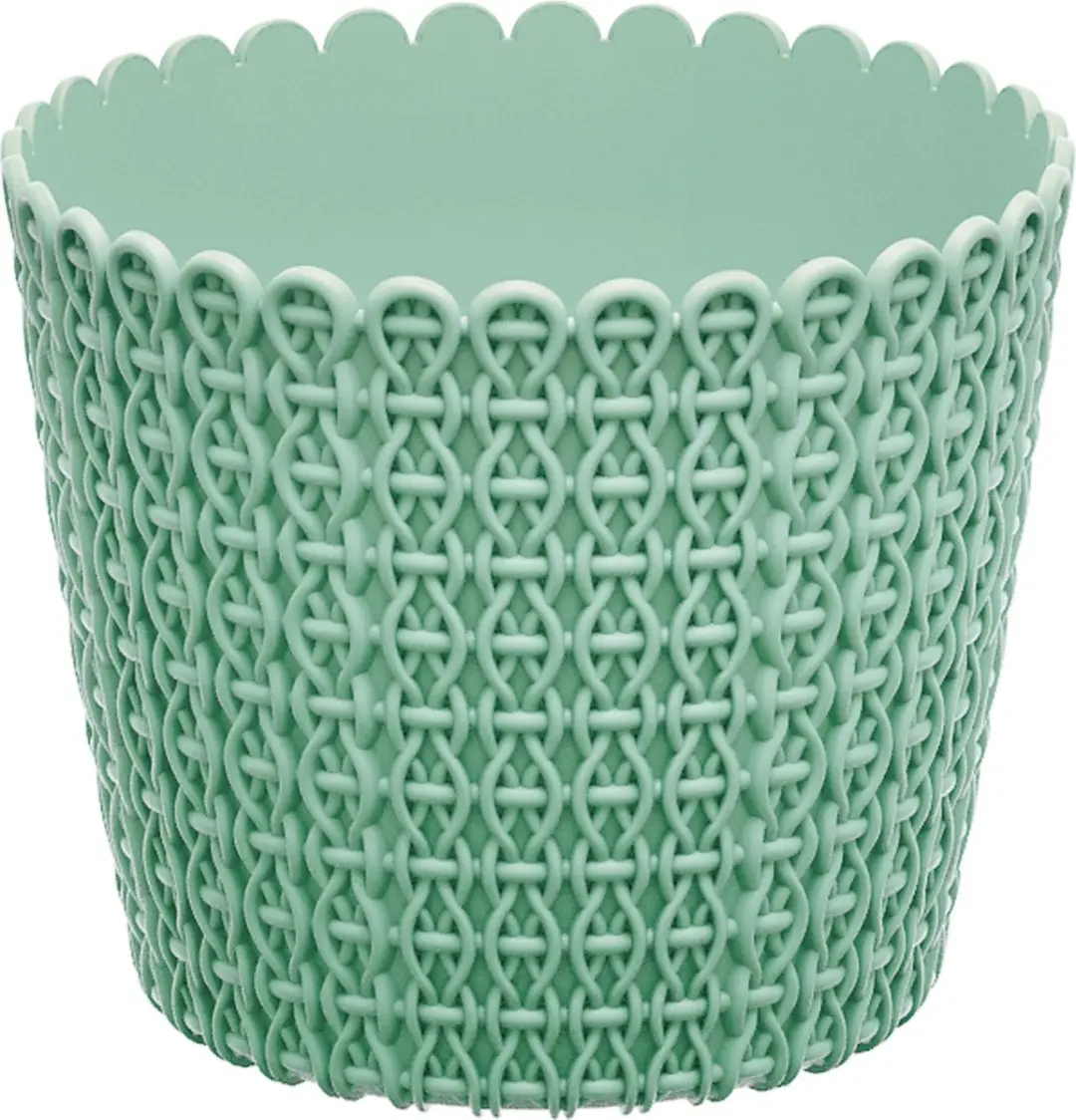 Bloempot Buiten Binnen Rond Nitly 26cm SALIEGROEN Prosperplast / 2 STUKS ! /