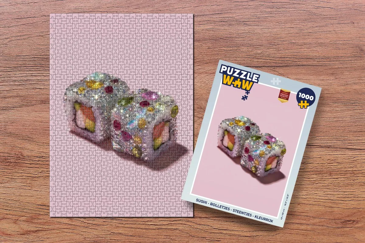 PuzzleWow Sushi Rolletjes Steentjes Legpuzzel 1000 Stuks