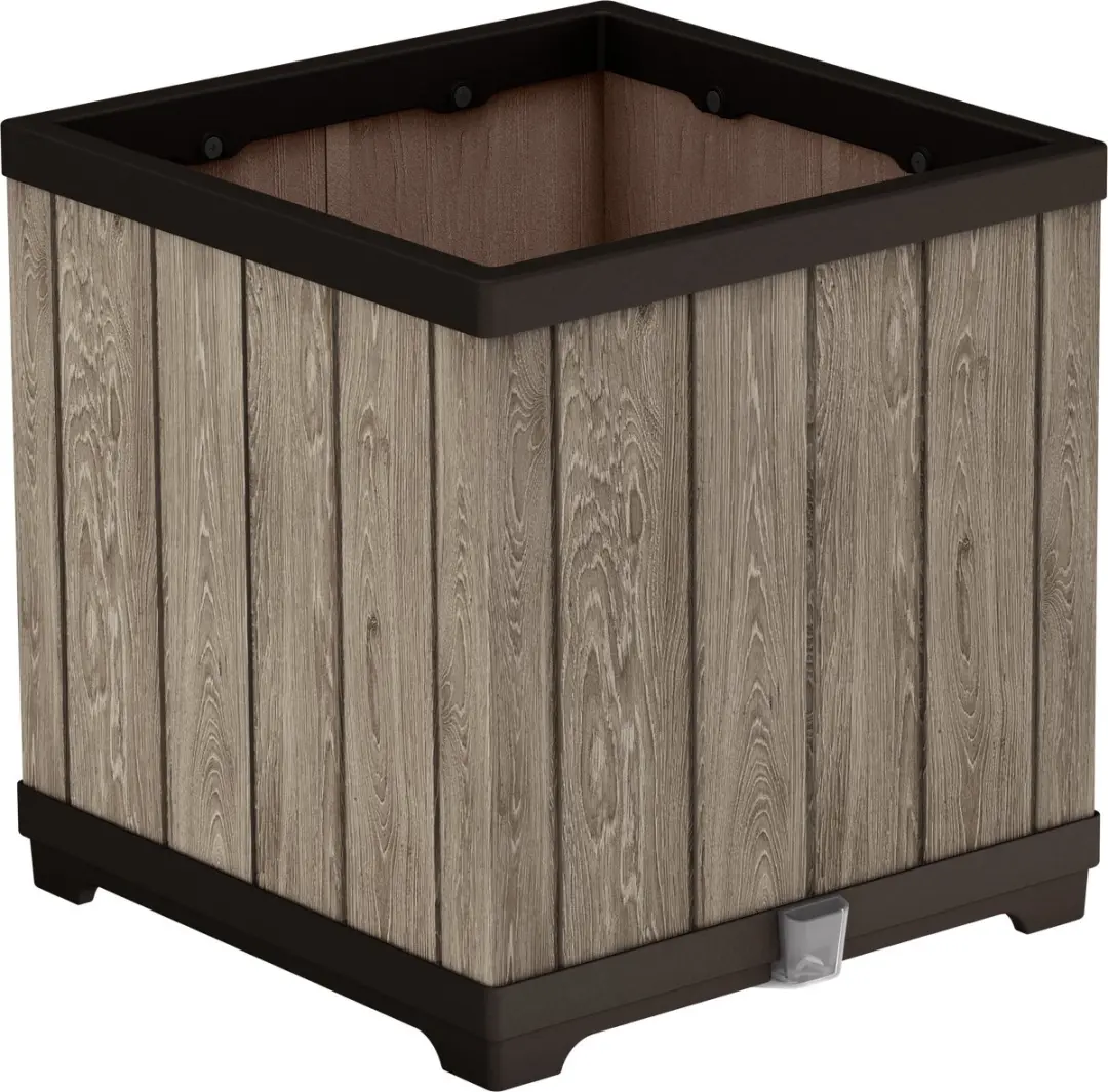 Keter Signature Plantenbak Ashwood 45,5x45,5x45,5cm
