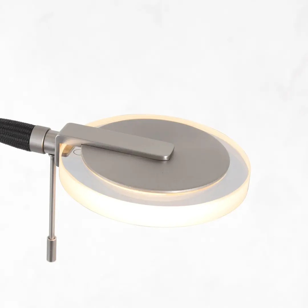Steinhauer Turound 2988ST Vloerlamp - 2x LED 50W 2700K Zilver - afbeelding 5 van 6