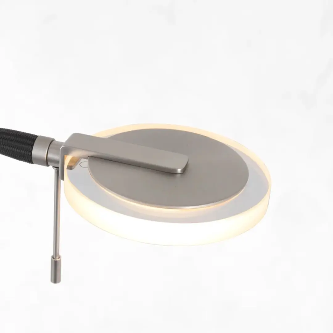 Steinhauer Turound 2988ST Vloerlamp - 2x LED 50W 2700K Zilver - afbeelding 3 van 6