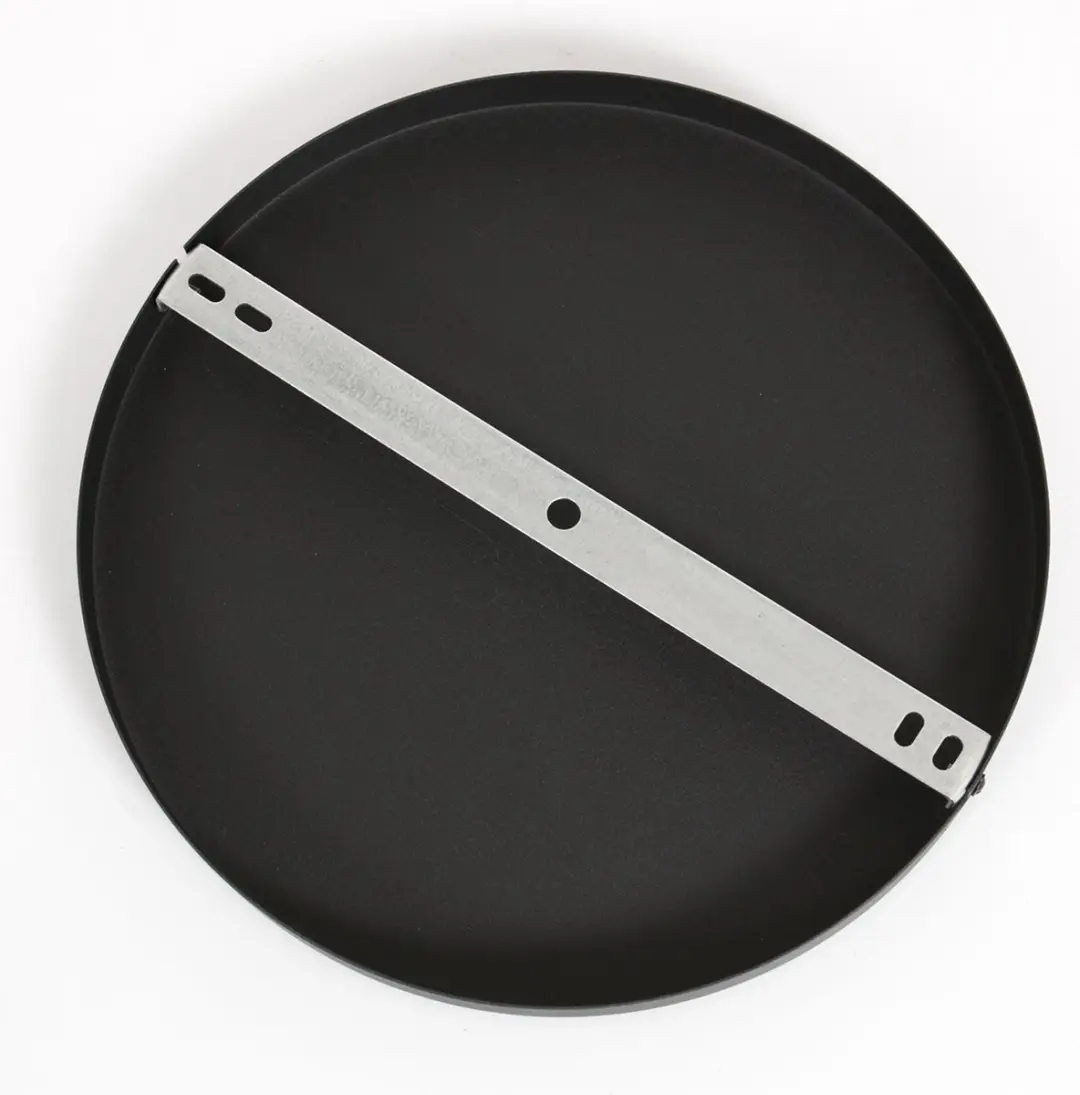 Plafondplaat Zwart Rond Ø 30 cm Incl. Ophangbeugel I15299S