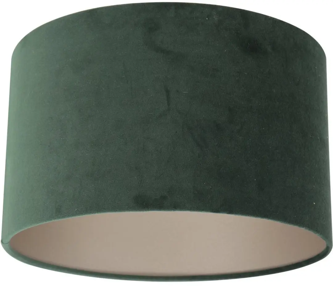 Steinhauer Groene Velours Lampenkap ⌀30cm E27