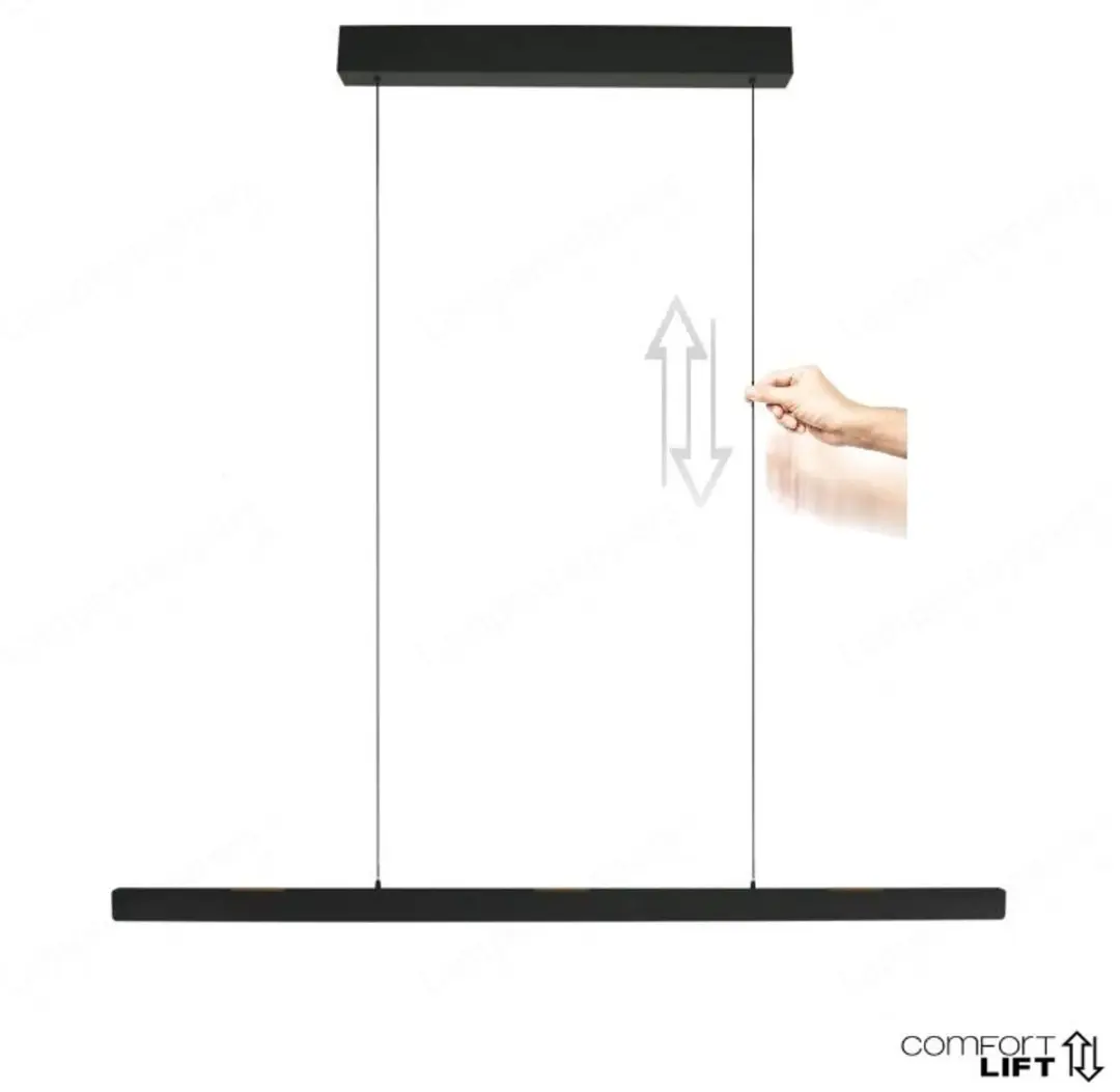 Steinhauer Fluxy LED Hanglamp 39W - Zwart - afbeelding 2 van 6