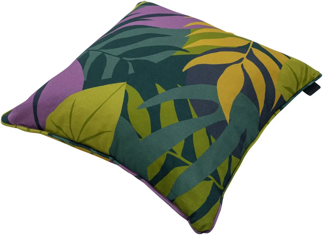 Sierkussen paspel ca.50x50cm Iven green