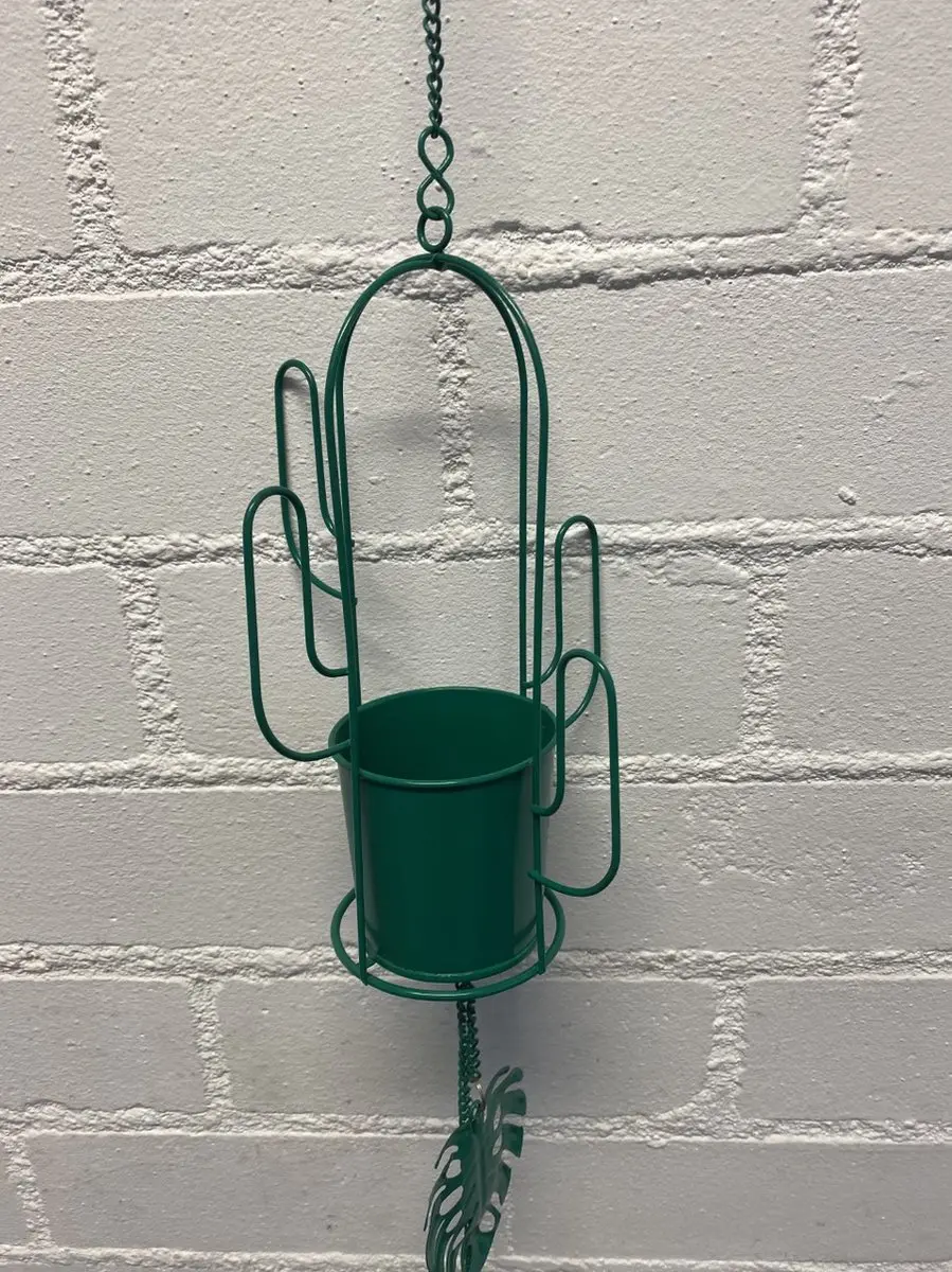 Metalen plantenhanger "cactus"