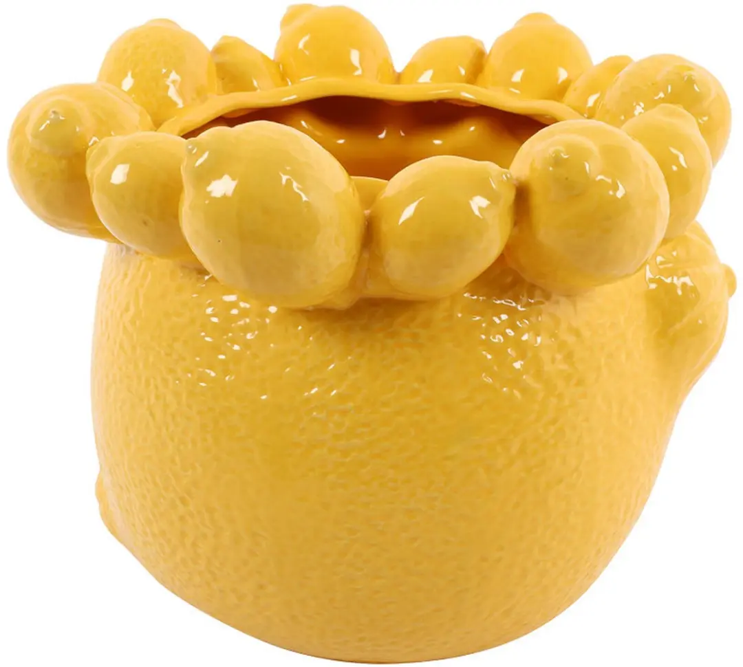 Countryfield Bloempot Lemon aardewerk 23,523,5H19CM geel